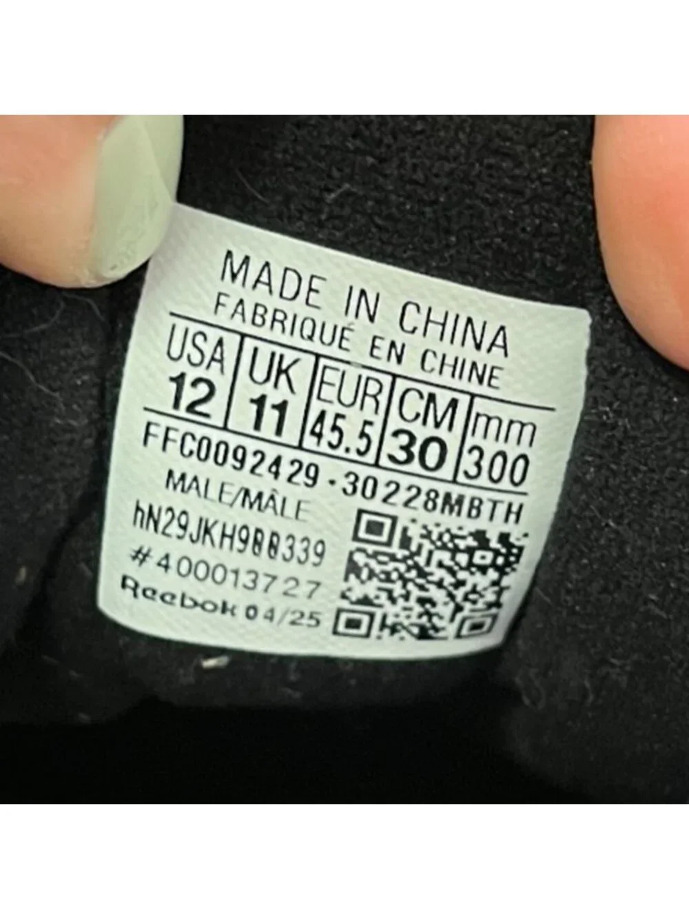 Reebok please review